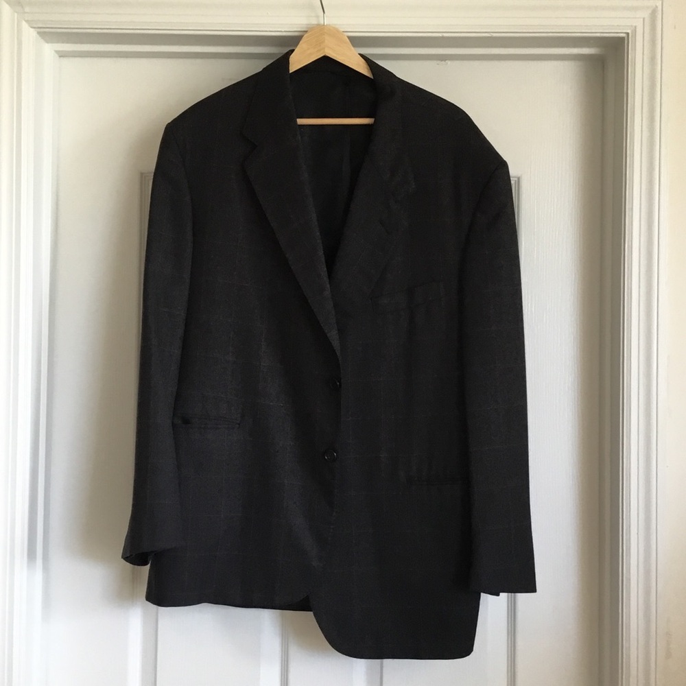 Elegant Charcoal Blazer for Men Size 50R